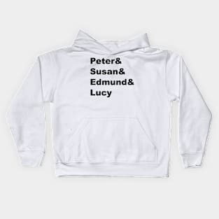 Peter&Susan&Edmund&Lucy Kids Hoodie